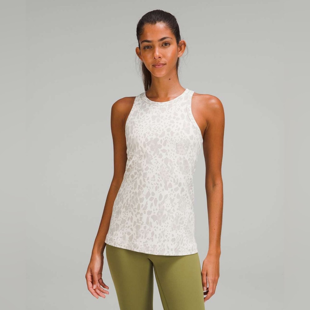 Lululemon Align Hip-Length Racerback Tank Top
Cheetah Camo Antique White Multi